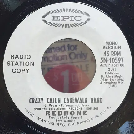 Redbone - Crazy Cajun Cakewalk Band