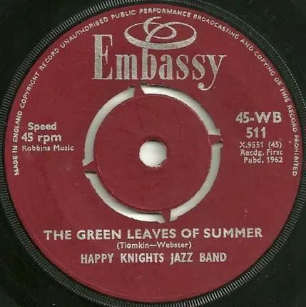 Redd Wayne / Happy Knights Jazz Band - A Picture Of You / The Green Leaves Of Summer