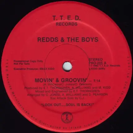 Redds & The Boys, Redds And The Boys - Movin' & Groovin'