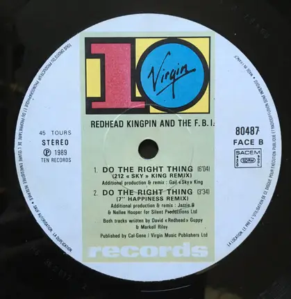 Redhead Kingpin And The FBI - Do The Right Thing (The Happiness Remix)