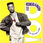 7inch Vinyl Single - Redhead Kingpin And The FBI - Do The Right Thing - White Paper Labels