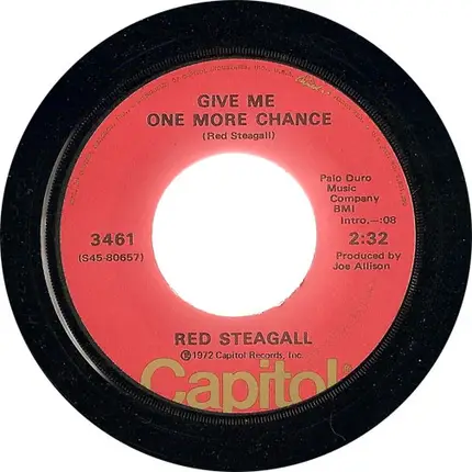 Red Steagall - Somewhere My Love / Give Me One More Chance