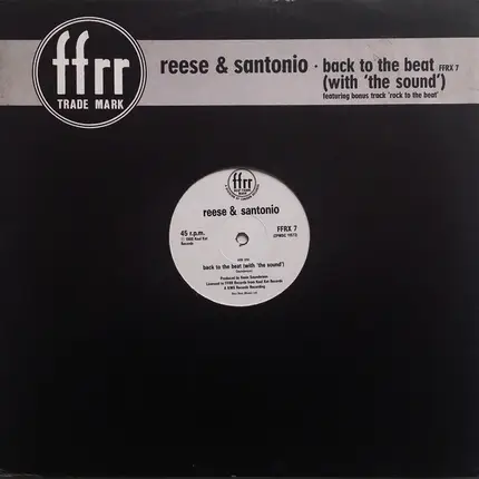 Reese & Santonio - Back To The Beat (With 'The Sound')