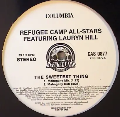 Refugee Camp All Stars Featuring Lauryn Hill - The Sweetest Thing