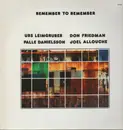 LP - Reflexionen - Remember To Remember