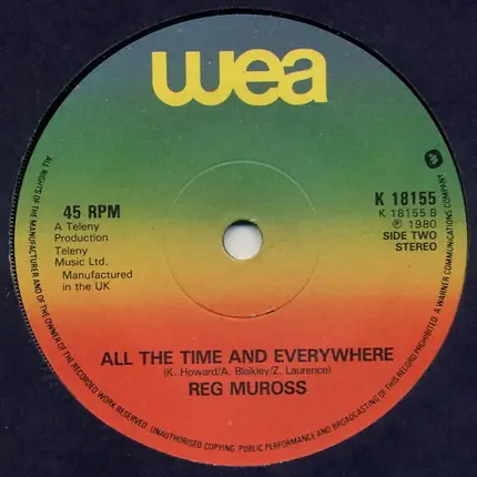 Reg Muross - Little One / All The Time And Everywhere