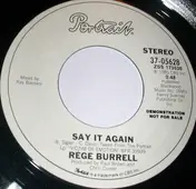 Rege Burrell - Say It Again
