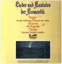 LP - Reger / Brahms / Mahler - Lieder und Kantaten der Romantik