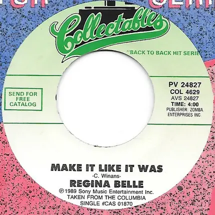 Regina Belle - After The Love Has Lost It's Shine/Make It Like It Was
