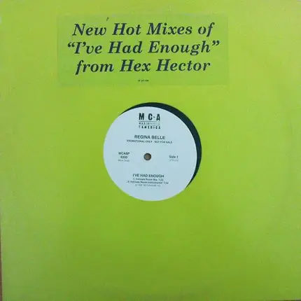 Regina Belle - I've Had Enough (Hex Hector Mixes)