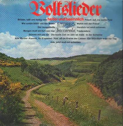 Rein, Günther, Schrey, a.o. - Volkslieder heiter und besinnlich
