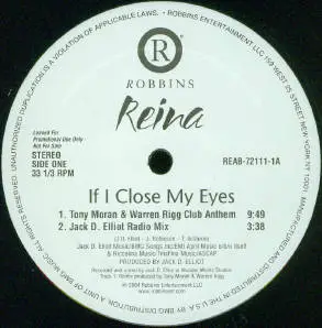 Reina - If I Close My Eyes