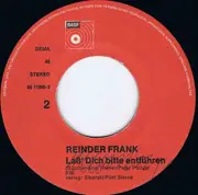 7inch Vinyl Single - Reinder Frank - Nur Ein Zärtliches Lächeln