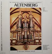 LP - Reinhardt Menger - Die Schöler-Orgel, Erbaut 1757 Im Ehemaligen Kloster Zu Altenberg