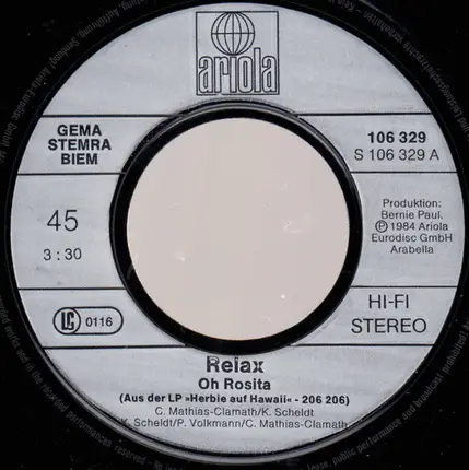 Relax - Oh Rosita