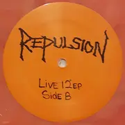 LP - Repulsion - Live 12 EP - Red Marbled, Numbered