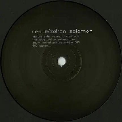 Resoe / Zoltan Solomon - Baum Limited Picture Edition 003