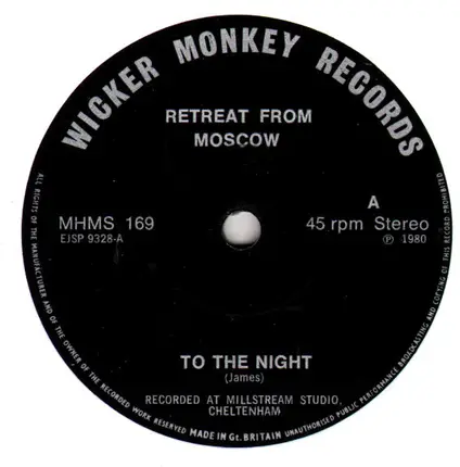 Retreat From Moscow - To The Night