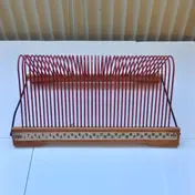 Retro Single Ständer - für 40 Singles, rot