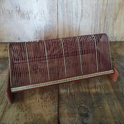 Retro Single Ständer - aus Holz, für 60 Singles