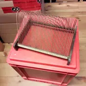 Retro Single Ständer - für 41 Singles, braun