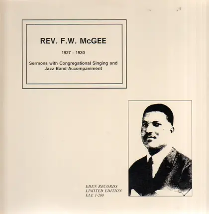 Rev. F.W. McGee - 1927-1930
