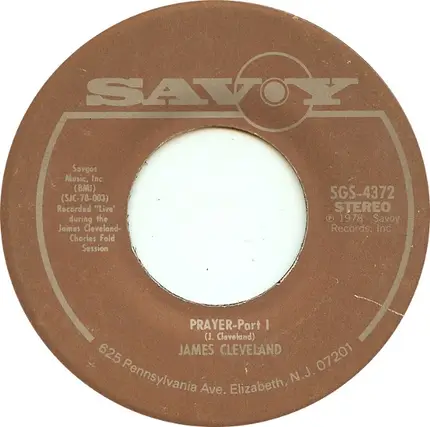 Rev. James Cleveland - Prayer