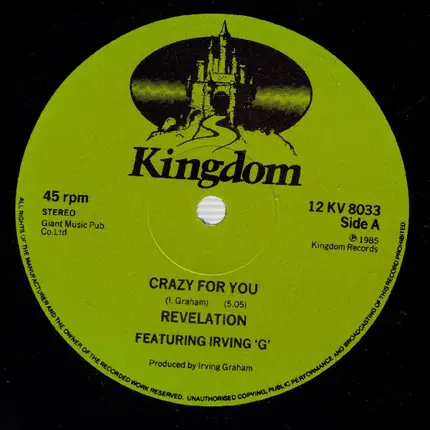 Revelation Featuring Irving Graham - Crazy For You