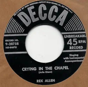 Rex Allen - Crying In The Chapel