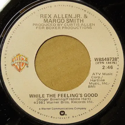 Rex Allen Jr. , Margo Smith - While The Feeling's Good