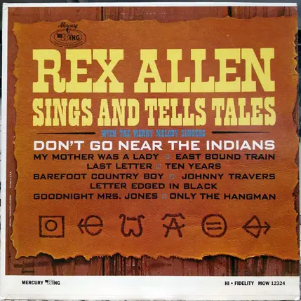 Rex Allen - Sings And Tells Tales