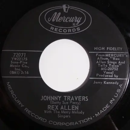 Rex Allen With The Merry Melody Singers - Only The Hangman