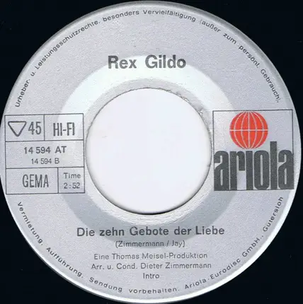 Rex Gildo - Keine Macht Auf Erden / Die Zehn Gebote Der Liebe