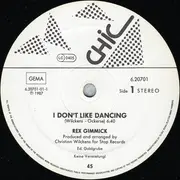 12inch Vinyl Single - Rex Gimmick - I Don't Like Dancing