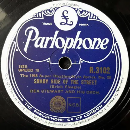 Rex Stewart And His Orchestra - Dreamer's Blues / Shady Side Of The Street