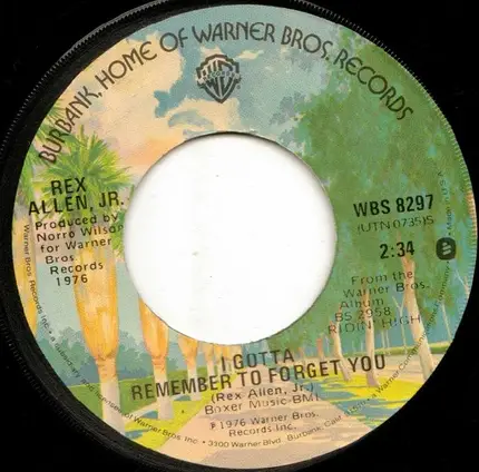 Rex Allen Jr. - Two Less Lonely People / I Gotta Remember To Forget You