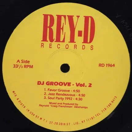 Reynald Deschamps / Earth People - DJ Groove - Vol. 2
