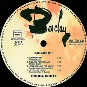 LP - Rhoda Scott - À L'Orgue Hammond - Ballades № 1