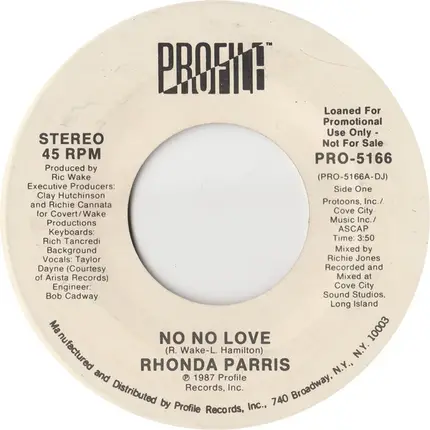 Rhonda Parris - No No Love