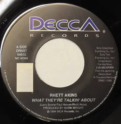 Rhett Akins - What They're Talkin' About