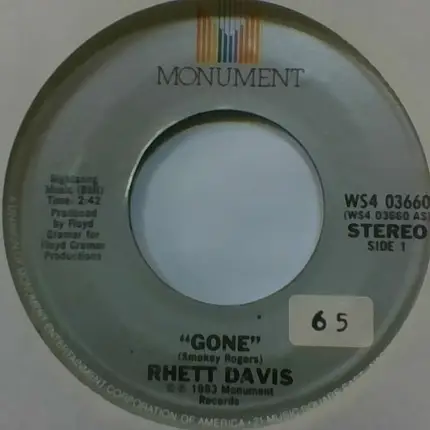 Rhett Davis - Gone