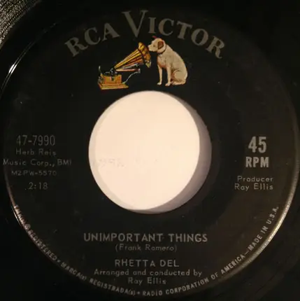 Rhetta Del - Fooled / Unimportant Things