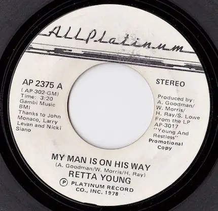 Rhetta Young - My Man Is On His Way