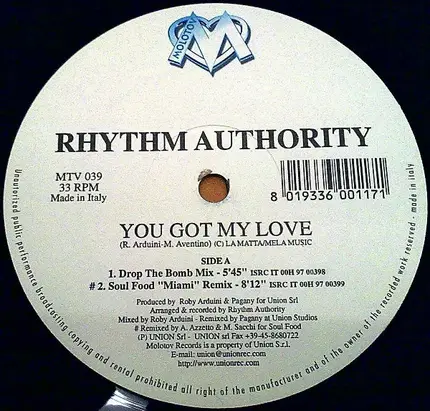 Rhythm Authority - You Got My Love