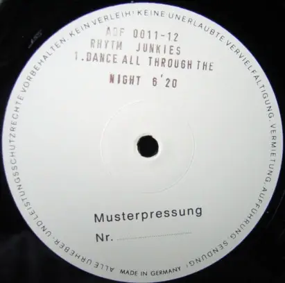 Rhythm Junkies - Dance All Through The Night