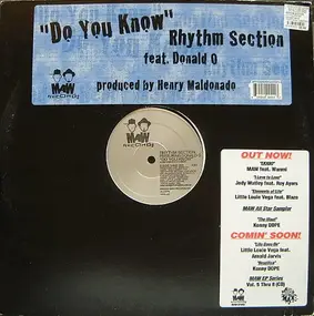 Rhythm Section Featuring Donald O - Do You Know