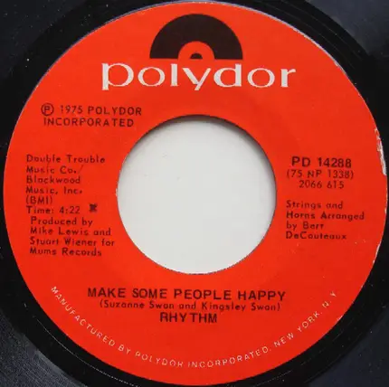 Rhythm - Find Yourself Somebody To Love / Make Some People Happy