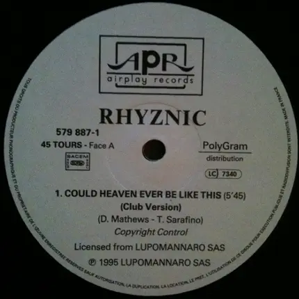 Rhyznic Feat. Robey B. - Could Heaven Ever Be Like This