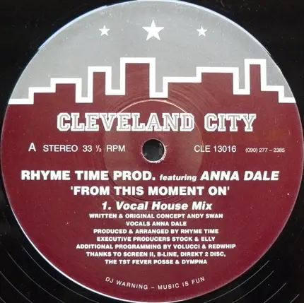 Rhyme Time Prod. Featuring Anna Dale - From This Moment On