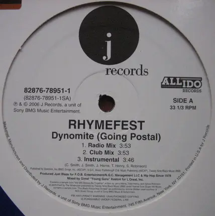 Rhymefest - Dynomite (Going Postal) / Chicago-Rillas